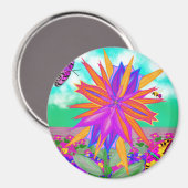 Aimant Super Nova Orchid par Power Flower (Recto/Verso)