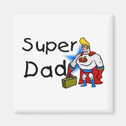 Aimant Super Papa (Affaires) (Devant)