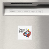 Aimant Super Papa (Dormir) (In Situ (Lave-vaisselle))
