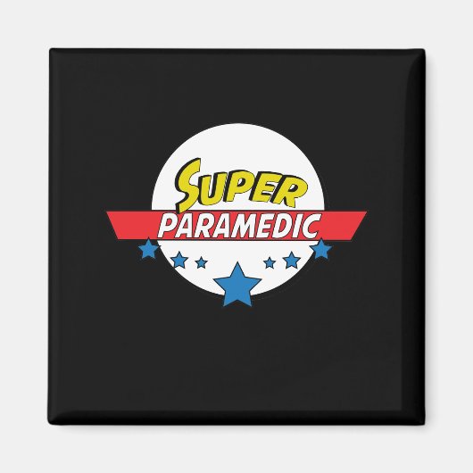Aimant Super paramédical, #paramedic (Devant)