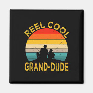 Aimant Super Pêcheur Grand Mec Cool Homme Papa Vintage Re