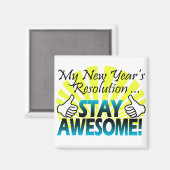 Aimant Super résolution du Nouvel An (Recto/Verso)