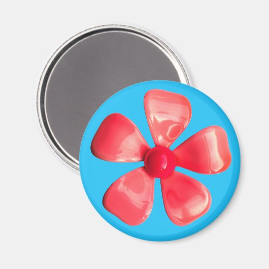 Aimant Super rose MOD Hippie Daisy Flower Power Floral (Recto/Verso)