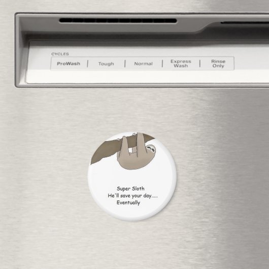 Aimant Super Sloth Hero (In Situ (Lave-vaisselle))