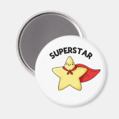 Aimant Super Star Funny Astronomy Pun (Recto/Verso)