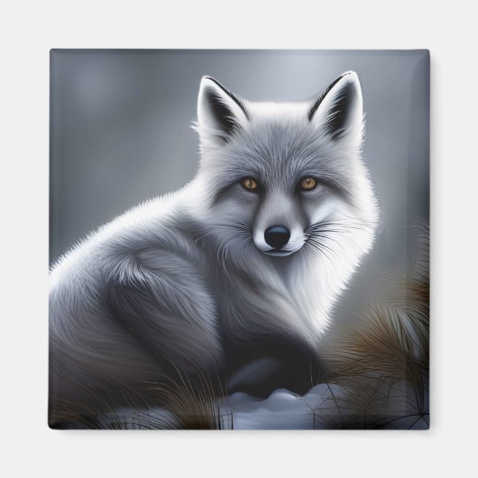 Aimant Superbe Renard Artique (Devant)