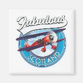 Aimant Superbe Scotland style rétro patch voyage (Devant)