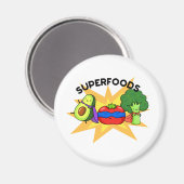 Aimant Superfoods Funny Vegetable Pun (Recto/Verso)