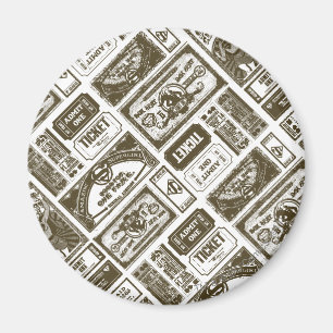 Aimant Supergirl Admettre un Motif Brown