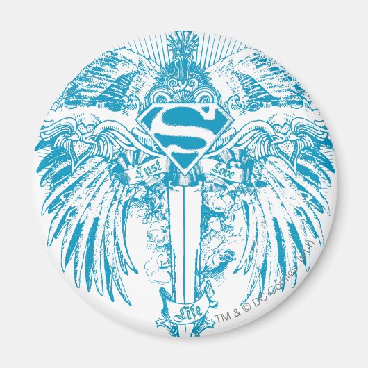 Aimant Supergirl Blue Wings (Devant)