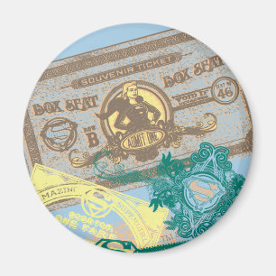 Aimant Supergirl Box Siège Bleu