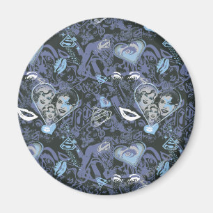 Aimant Supergirl Coeurs et lèvres Motif