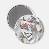 Aimant Supergirl Comic Capteurs Motif 1 (Recto/Verso)