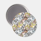 Aimant Supergirl Comic Capteurs Motif 2 (Recto/Verso)