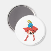 Aimant Supergirl frappe un poteau (Recto/Verso)