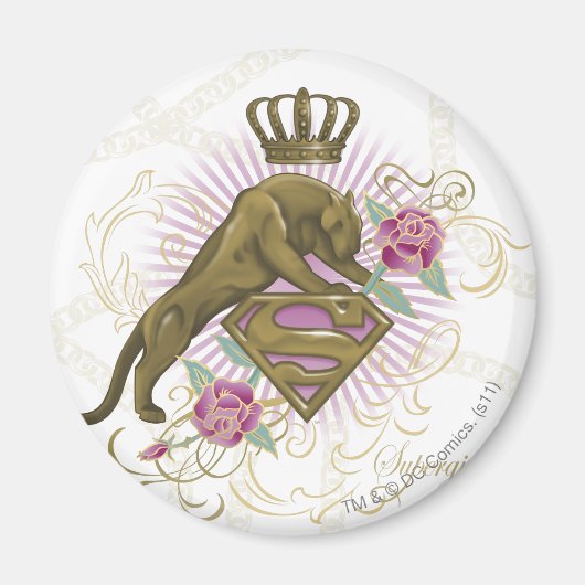 Aimant Supergirl Golden Cat 4 (Devant)