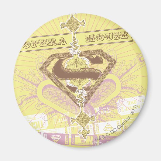 Aimant Supergirl Opera House Jaune (Devant)