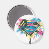 Aimant Supergirl Paint and Spills (Recto/Verso)
