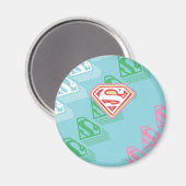 Aimant Supergirl Pastel Repeat Pattern (Recto/Verso)