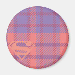 Aimant Supergirl Pink and Purple Pattern