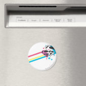 Aimant Supergirl Rainbow Stripes (In Situ (Lave-vaisselle))