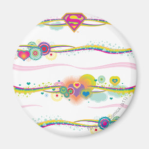 Aimant Supergirl Retro Rainbow