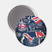 Aimant Supergirl rouge, blanc et bleu (Recto/Verso)