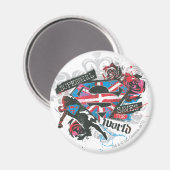 Aimant Supergirl sauve le monde (Recto/Verso)