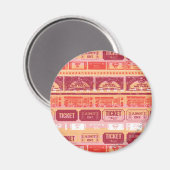 Aimant Supergirl Ticket Motif Orange (Recto/Verso)