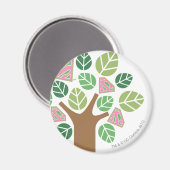 Aimant Supergirl Tout arbre naturel (Recto/Verso)