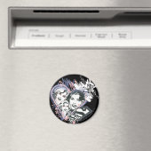 Aimant Supergirl Visage Collage (In Situ (Lave-vaisselle))