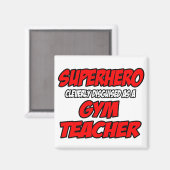 Aimant Superhero...Professeur de gym (Recto/Verso)