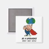 Aimant superhéros (Recto/Verso)