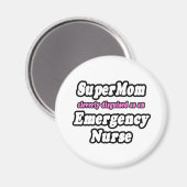 Aimant SuperMaman...Infirmière d'urgence (Recto/Verso)