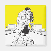 Aimant Superman noir et blanc 5 (Devant)