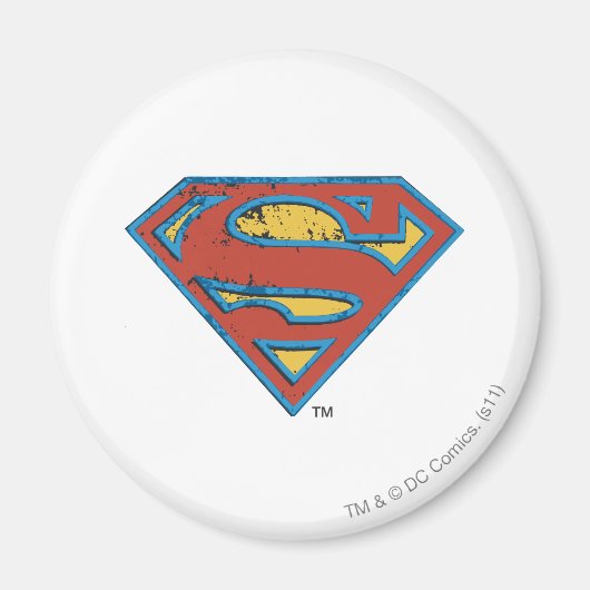 Aimant Superman S-Shield | Bleu Plan - Logo (Devant)