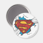 Aimant Superman S-Shield | Dans le logo Nuages (Recto/Verso)