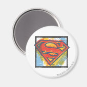 Aimant Superman S-Shield | Logo couleur (Recto/Verso)