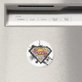 Aimant Superman Stylisé | Logo avec lettres Logo (In Situ (Lave-vaisselle))