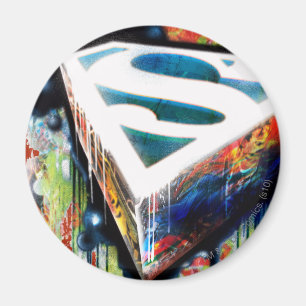 Aimant Superman Stylisé  Logo de graffiti urbain