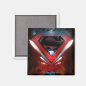 Aimant Superman Stylisé | Logo futuriste (Recto/Verso)