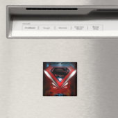 Aimant Superman Stylisé | Logo futuriste (In Situ (Lave-vaisselle))