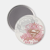 Aimant Superman Stylized | Drawn with Crown Logo (Recto/Verso)