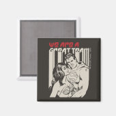 Aimant Superman Valentine's Day | We Are A Great Team (Recto/Verso)