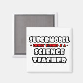 Aimant Supermodèle .. Professeur de sciences (Recto/Verso)