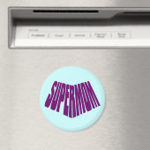 Aimant SuperMom : Ma mère est mon super héros (In Situ (Lave-vaisselle))