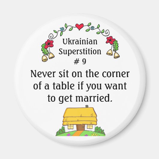 Aimant Superstitions ukrainiennes (Devant)