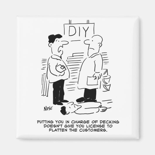 Aimant Superstore Magasin Travailleur Boutique do-it-your (Devant)