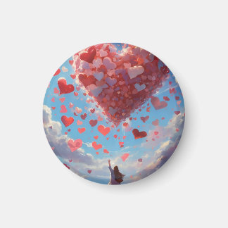 Aimant Supersweet coeur dans le ciel