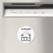 Aimant Support American Sign Language (retour) (In Situ (Lave-vaisselle))